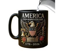 Tasses en céramique commémorative - Symbole drapeau design | Tasses en céramique pour café chaud soupe café voyage femme | Hommes adultes tasses en céramique commémoratif symbole