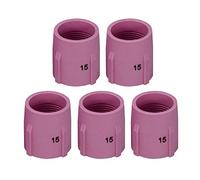 Tasses en céramique de buse d'alumine de lentille de gaz TIG 53N89 #15 D24.0 x 34mm Fit SR DB WP17 18 26 torche de soudage TIG 5pk