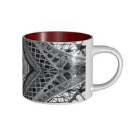 Tasses en céramique de grande capacité avec motif Tour Eiffel et monument de Paris français pour la maison et le bureau Design élégant Poignée ergonomique