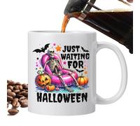 Tasses en céramique d'Halloween, tasse à café d'Halloween - Tasse à eau effrayante de 12 oz | Tasses en céramique pour cacao chaud, tasses gothiques pour café, thé et boissons