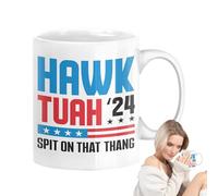 Tasses en céramique drôles, tasse à café amusante - Tasse à tartiner en céramique, Spit That Thang, 350 ml drôle tasse à mème pour les amateurs de café-lait-thé, pour femmes et hommes