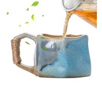 Tasses en céramique faites à la main, tasses à café en grès | Tasses en céramique faites à la main de 250 ml, tasses à café en céramique - Tasse esthétique portable en céramique faite à la main pour