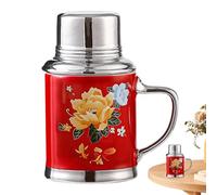 Tasses en céramique pour, tasses en céramique | Tasse créative chinoise - 460 ml de boisson créative nostalgique avec couvercle vintage de mariage pour le thé au lait pour le petit-déjeuner thé