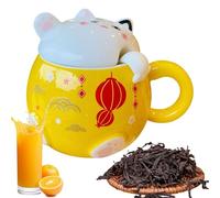 Tasses En Céramique,Ustensile de Thé avec Design de Chat,Mug Mignon pour Café - Idéal pour le Thé, le Cacao, le Latte, le Vin, le Jus, la Bière, le Lait, la Cuisine, le Café, le Restaurant, les