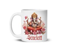 Tasses En Porcelaine Avec Poignée Tasse Céramique Grand Seigneur Divinité Hindoue Fleur De Lotus Personnalisée Tasses À Thé Pour Maman Femme Anniversaire 330Ml