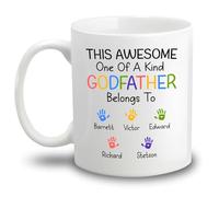Tasses En Porcelaine Ce Parrain Unique En Son Genre Appartient À Tasse En Céramique Café Personnalisée Tasses De Petit Déjeuner Pour Fête Des Pères Décorer 330Ml