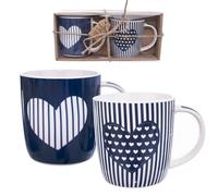 TASSES EN PORCELAINE ENSEMBLE DE TASSES POUR BOIRE DU CAFÉ, DU THÉ ET DES HERBES 390ML 2PCS.