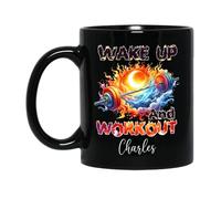 Tasses En Porcelaine Réveillez-Vous Et Entraînez-Vous Tasse Amusants Tasses De Petit Déjeuner Pour Anniversaire Collègue 330Ml
