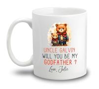 Tasses En Porcelaine Tonton, Veux-Tu Être Mon Parrain ? Tasse Céramique Aquarelle Tasses À Thé Pour Homme Collègue 330Ml