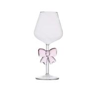 Tasses en Verre, Gobelets à Boire avec Nœud, Verrerie de Cuisine Transparente pour Cuisine, Bar, Restaurant, Contient des Boissons Froides et Chaudes, des Cocktails, des Jus et du Lait, etc (C)