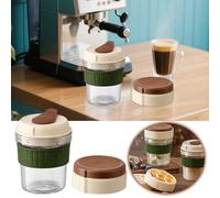 Tasses en verre noir avec couvercle et paille, tasse à café en verre de 473 ml, réutilisable avec manchon en silicone sensible à la température et paille en silicone, tasse à café glacé pour jus, thé