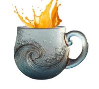 Tasses en verre pour boissons chaudes - tasse résistante à la chaleur de 12 oz, verre à café transparent, conception de poignée confortable | Bar de voyage en milieu de travail Cuisine Home Cafe Party