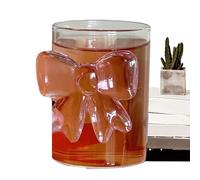 Tasses en verre résistant à la chaleur avec nœuds - Verres transparents élégants, parfaits pour les boissons chaudes et froides | Tasses en verre borosilicate chic pour une utilisation en cuisine, bar