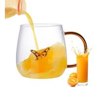 Tasses en verre Tasse - Easy to Use Effortless Installation café forme d'animal, Comfortable, de dessin animé 3D, Verres transparents jus glace boissons | Multipurpose Outdoor Indoor Utility Safe