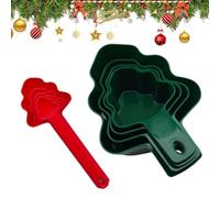 Tasses et Cuillères à Mesurer Noël 8 pièces précises forme sapin | Set de Mesure Cuisine Précis Pour Pâtisserie Et Cuisine Maison, Alimentation, Fêtes,