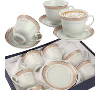 Tasses et soucoupes Festa Italia ELENA Porcelaine blanche Tasse 6 x250ml