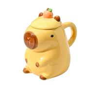 Tasses fantaisie Capybara en forme d'animal 3D avec poignée arrondie, tasses à thé et café amusantes en céramique pour thé au lait ou café, parfaites pour la famille, les amis et les