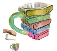 Tasses fantaisie pour les amateurs de livres | Tasse à café colorée faite à la main - Grande capacité - Fournitures de cuisine pour boire du thé, du latte, du cacao, du lait de cacao, du cappuccino