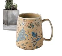 Tasses florales, tasse d'eau en céramique de 710 ml, tasse de latte peinte à la main, boisson robuste pour la maison, salle à manger, étude, étudiants, professeurs, soirs de cinéma, lait, jus, bière,