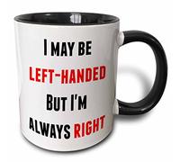 Tasses Humoristique Tasses À Thé 330Ml, Je Suis Peut-Être Gaucher, Mais J'Ai Toujours Raison Tasse En Céramique Café Humour Pour Décorer Maman Fête Des Pères