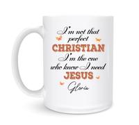 Tasses Je Ne Suis Pas Un Christianisme Parfait 330Ml Tasse Céramique Pratiques Mug Pour Eau Femme Famille