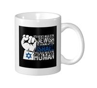 Tasses Je Soutiens Israël Drapeau D'Israël 330Ml Mug Céramique Pratiques Mugs Pour Femme Eau Collègue