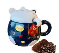 Tasses Mignonnes | Ustensile de Thé avec Design de Chat,Mug Mignon pour Café - Idéal pour le Thé, le Cacao, le Latte, le Vin, le Jus, la Bière, le Lait, la Cuisine, le Café, le Restaurant, les