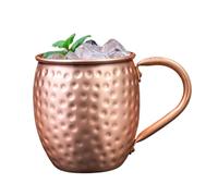 Tasses Mule en Cuivre,530ml Tasses Artisanales Martelées Pour Boissons | Mule En Cuivre,Pour Cocktail À La Maison, Cuisine, Bar, Fêtes De Noël, Événements, Et Boire Bière, Thé, Eau, Boissons