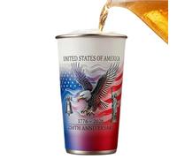 Tasses qui changent de couleur avec la chaleur 500 ml 250e anniversaire | Réactif au froid dans les couleurs blanc et bleu pour hommes, femmes, famille, maison, bureau, voyage