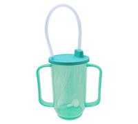 Tasses sippy adultes avec long déversement de paille et obstrumerie 350 ml pp tasse de giroustage avec une poignée avec des béchers à échelle qualité alimentaire pour la maternité patient handi