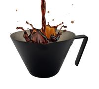 Tasses - Tasse à mesurer à café de 7,1 x 9,9 x 7,5 cm | Tasse à mesurer ML - Double bec en acier inoxydable résistant à la chaleur, pichet à trois échelles avec poignée pour mélanger les boissons, la