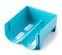 Tassety Lot de 2 étagères de rangement pour réfrigérateur pouvant être utilisées pour la bière, le jus, les bouteilles, empilables, type superposition, bleu