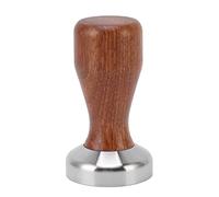 Tasseur à café, tasseur manuel à base plate en acier inoxydable 304 avec manche en bois de rose, marteau presse-poudre à café polyvalent pour la préparation d'expresso à la maison (51MM)