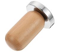 Tasseur à Expresso en Bois de Hêtre et Acier Inoxydable | Base Plate en Inox, Poignée Ergonomique Démontable, pour Panier Porte-filtre et Préparation Maison