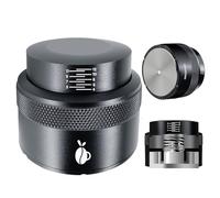 Tasseur Café, Carrottimes Barista Tamper 51mm, Coffee Temper Profondeur Réglable Avec Ressort Calibré, Presse Cafe Outil en Acier Inoxydable 304, S'adapte Aux Paniers de Porte-filtre de 51mm (Noir)
