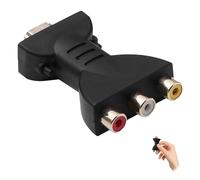 TASSFROO Adaptateur HDMI vers 3 RCA, Adaptateur RCA vers HDMI Adaptateur vers Convertisseur Audio Compatible avec TV Projecteurs Moniteurs TV Ancienne Plug and Play Connecteurs Rouge Blanc Jaune