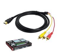 TASSFROO Câble HDMI vers RCA, HDMI Mâle vers 3 RCA 1.5M Câble H-D-M-I vers AV 1080P Convertisseur H-D-M-I vers A-V Audio Video TV Accessoire Pour Audio Vidéo TV HDTV Lecteur DVD