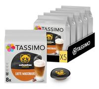 Tassimo, 40 Dosettes Café au lait Latte Macchiato Columbus | Compatibles avec les machines TASSIMO, 40 cafés au lait, 5 packs de 8 dosettes
