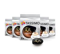 Tassimo, 40 Dosettes Café Long Cappuccino L'OR, Compatibles avec les machines TASSIMO, 40 Cafés, Mousseux et Crémeux, 5 packs de 8 dosettes