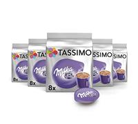 Tassimo, 40 Dosettes, Chocolat au Lait Milka, Compatibles avec les machines TASSIMO, 40 Chocolat au Lait Milka, Crémeux et Gourmand, 5 packs de 8 dosettes