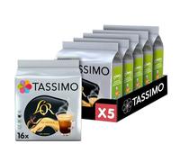 Tassimo, 80 Dosettes Café L'OR Absolu, Compatibles avec les machines TASSIMO 80 Cafés, 5 packs de 16 dosettes.