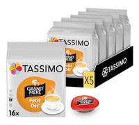 Tassimo, 80 Dosettes Café Petit Déjeuner Grand'Mère, Compatibles avec les machines TASSIMO, 80 Cafés Riches et Généreux, 5 packs de 16 dosettes