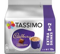Tassimo Cadbury Kakaogetränk 8+2, Schokoladengeschmack, 10 T-Discs / Portionen