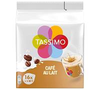 Tassimo Café Dosettes - 80 boissons Café au Lait (lot de 5 x 16 boissons)
