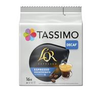 TASSIMO - Café Dosettes Décaféiné Intensité 6 Compatible Tassimo | Savoureux et onctueux | Idéal pour une pause café douce | le paquet de 16 dosettes | LOT DE 3