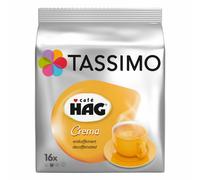 Tassimo Café HAG Crema Entkoffeiniert, Kaffeekapsel, Koffeinfreier Kaffee, Röstkaffee, 80 T-Discs