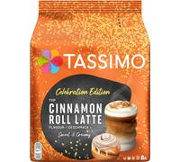 Tassimo Celebration Edition Typ Cinnamon Roll Latte, Kaffeekapsel, Milchkaffee, 16 T-Discs / 8 Portionen
