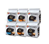 Tassimo Coffee L'OR Espresso Pack Variétés Capsules Café - L'OR Decaffeinato, Delizioso, Fortissimo - 6 Paquets (96 Boissons)