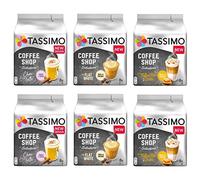 Tassimo Coffee Shop Selections Coffee Pack Variétés - Tassimo Coffee Shop Chai Latte/Typ Flat White/Typ Toffee-Nut Latte - 6 paquets (48 Boissons)