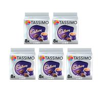 Tassimo Dosettes de chocolat chaud Cadbury - lot de 5 (40 capsules au total)
